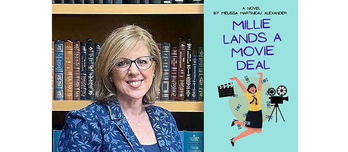 Author Melissa Martineau Alexander and her book Millie Lands a Movie Deal